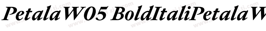 PetalaW05 BoldItaliPetalaW05 BoldIt字体转换